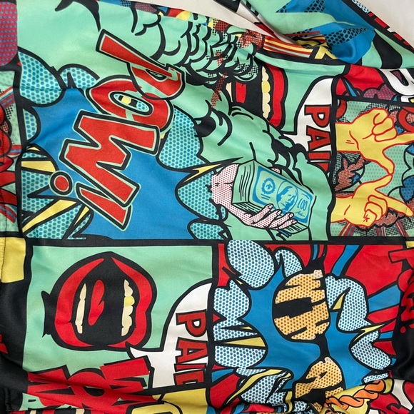 Pop art/comics face cover hoodie-NWT - Picture 5 of 7